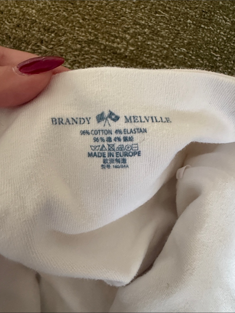 Brandy Melville White Halter Crop Top - Classic Sleeveless Women’s Top - Picture 2 of 3